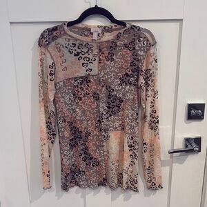 Elegant Patchwork Leopard Print Blouse